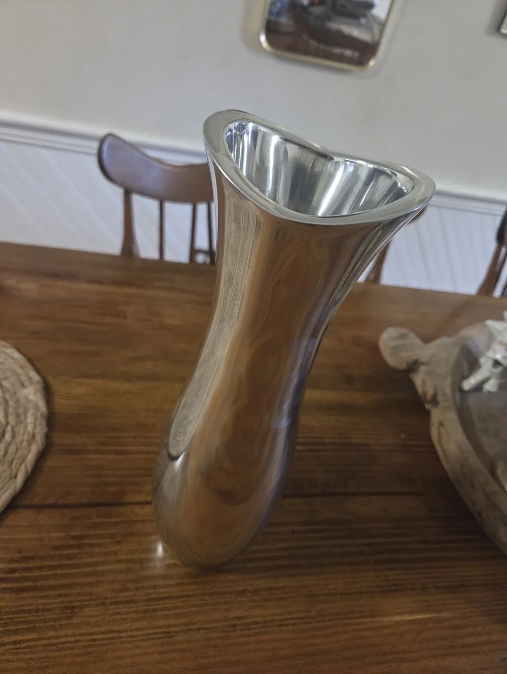 Nambe Polished Alloy Vase